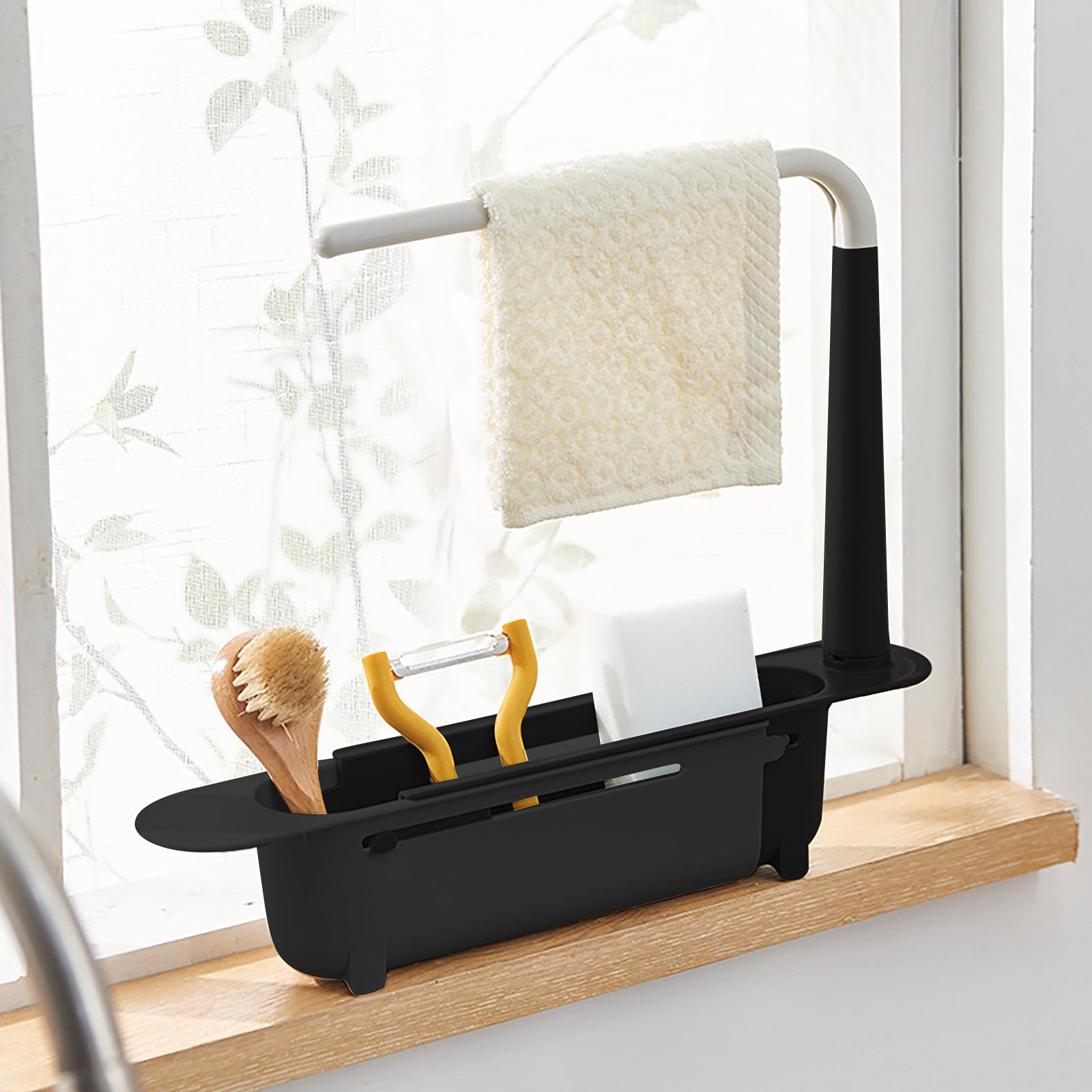 Quirky Kitchen Gadgets - تجفيف بالوعة Elescopic ، منظم المطبخ