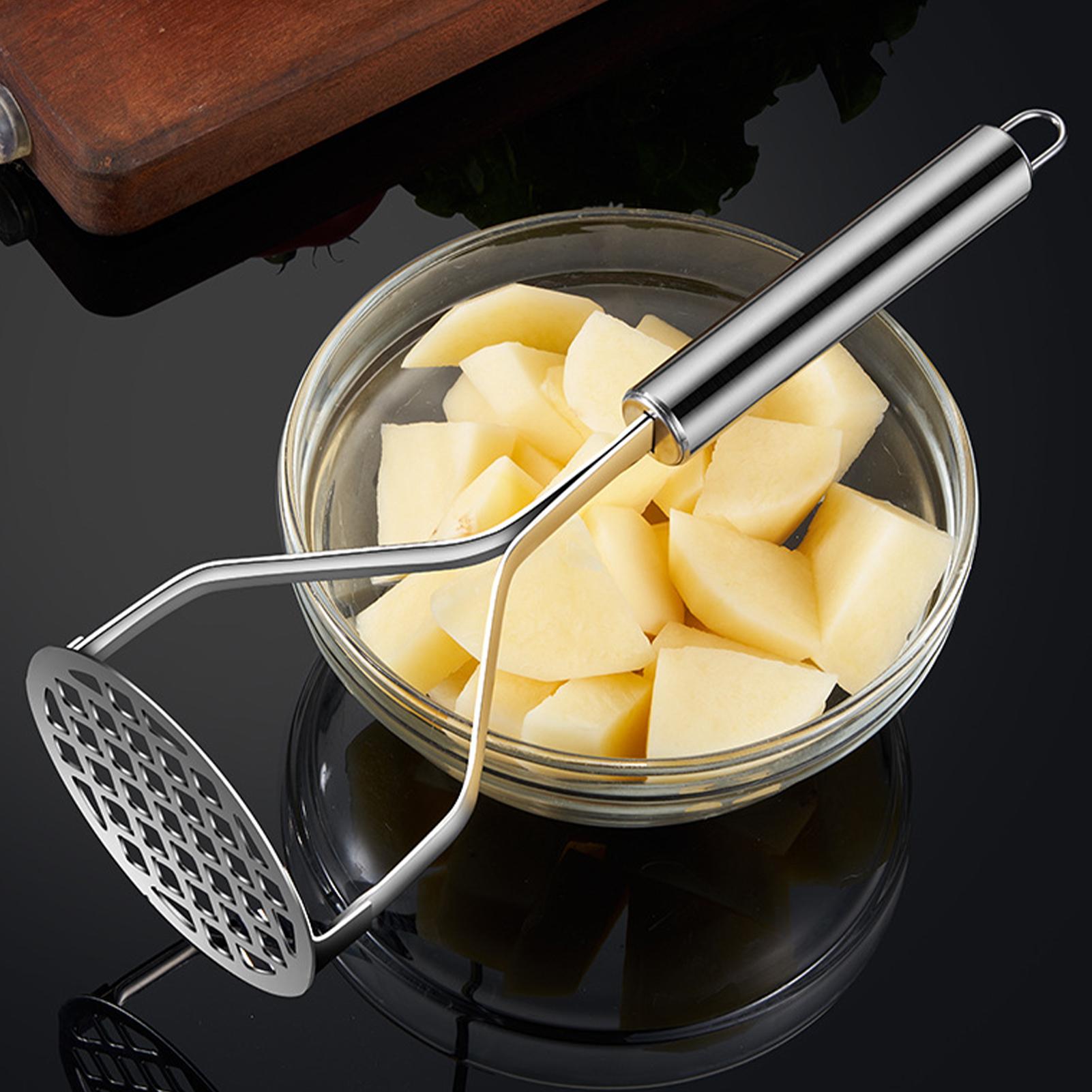 Kitchen Gadgets For Kids - مكبس بطاطس يدوي من الفولاذ المقاوم