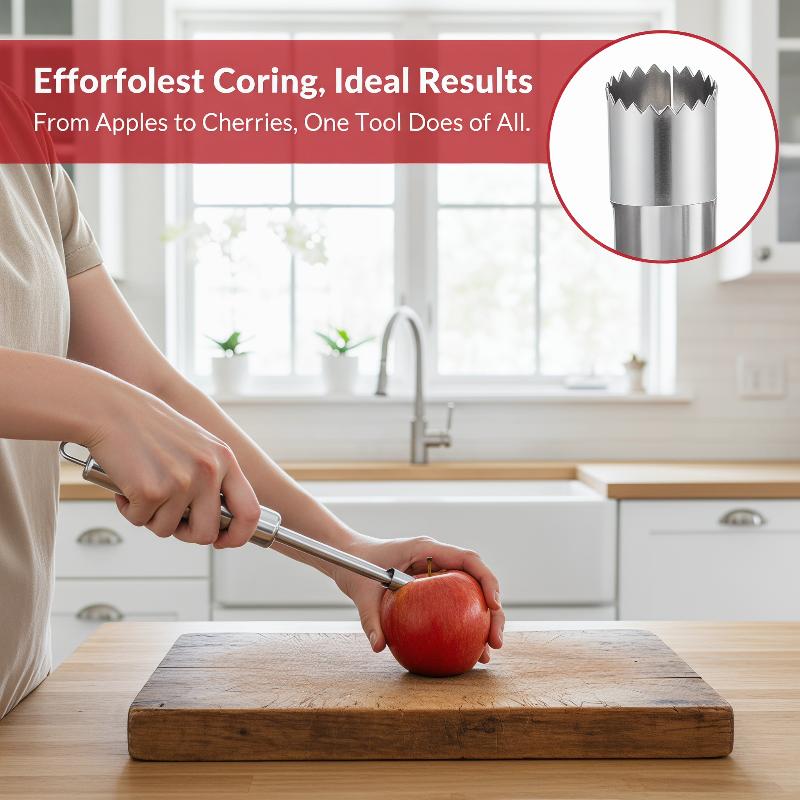 Kitchen Gadgets Usa - 4 قطع أداة إزالة نواة الفاكهة