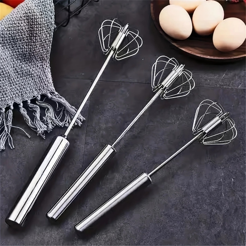 Quirky Kitchen Gadgets - خفاقة بيض يدوية من الفولاذ المقاوم