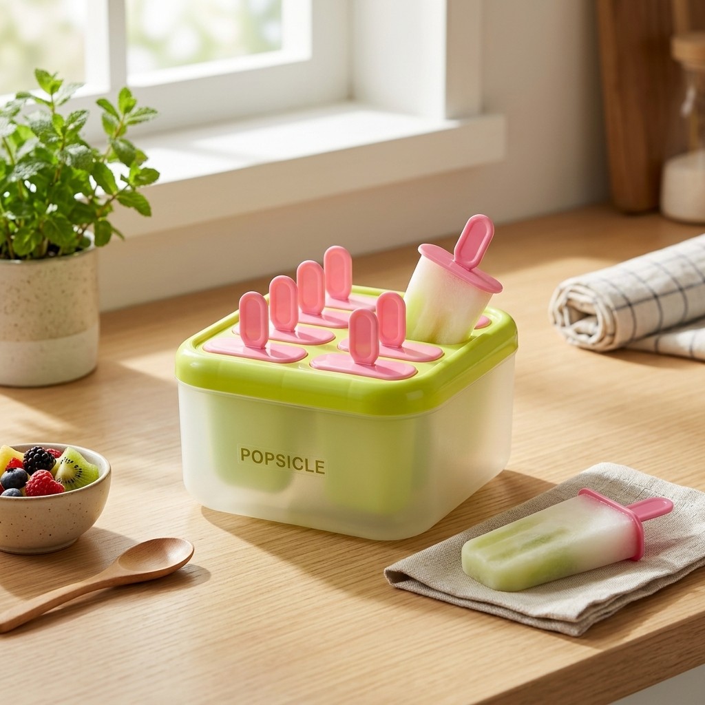 Kitchen Gadgets For Kids - قوالب بلاستيكية للمصاصات الثلجية بـ 8