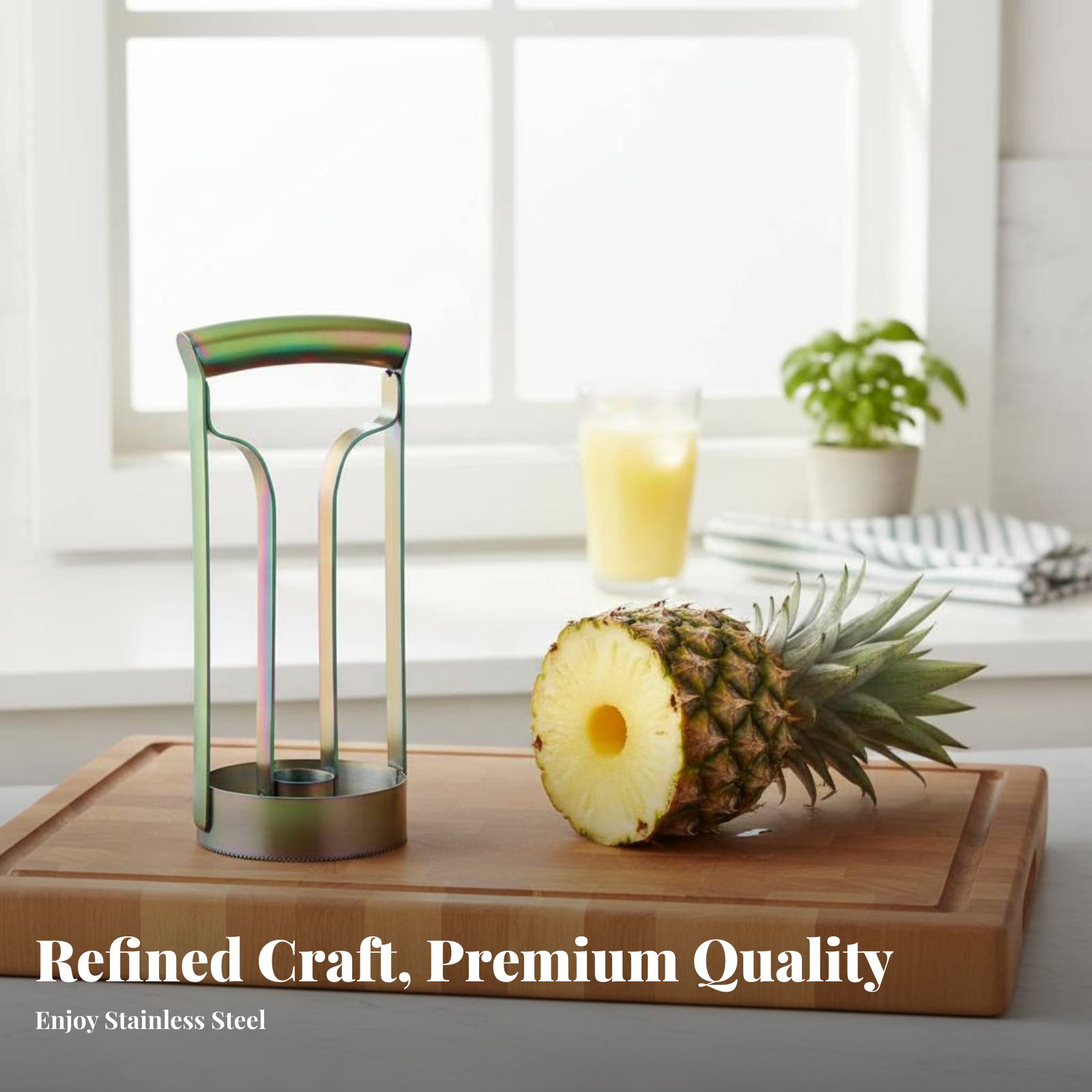 قطاعة أناناس من الفولاذ المقاو - مراجعة Kitchen Gadgets Usa وسعره