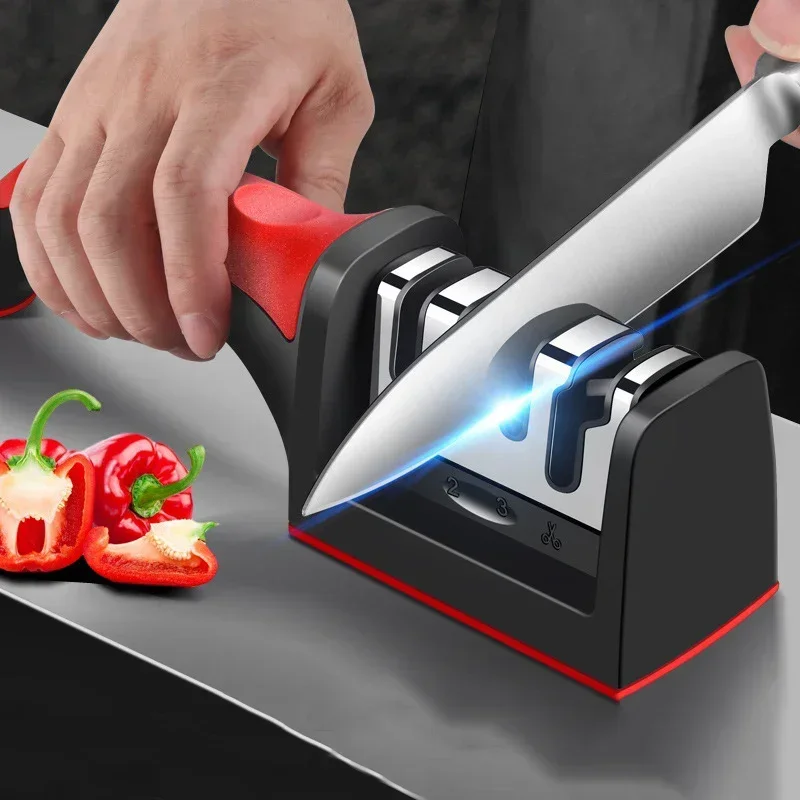 مبراة سكاكين ثلاثية المراحل مت - مراجعة Kitchen Gadgets Needed وسعره