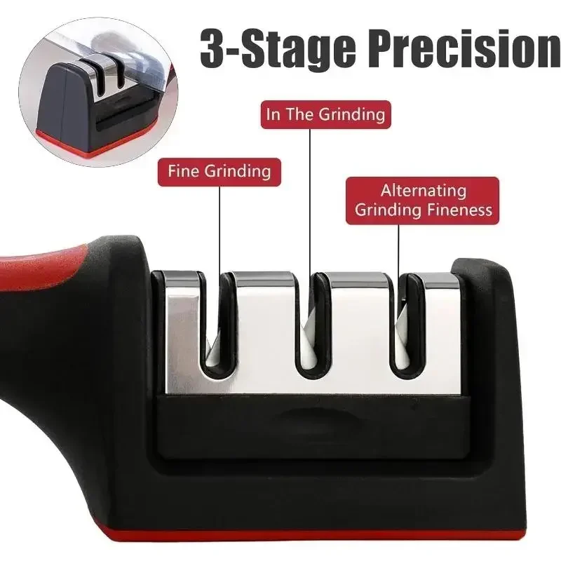 مبراة سكاكين ثلاثية المراحل مت - مراجعة Kitchen Gadgets Needed وسعره