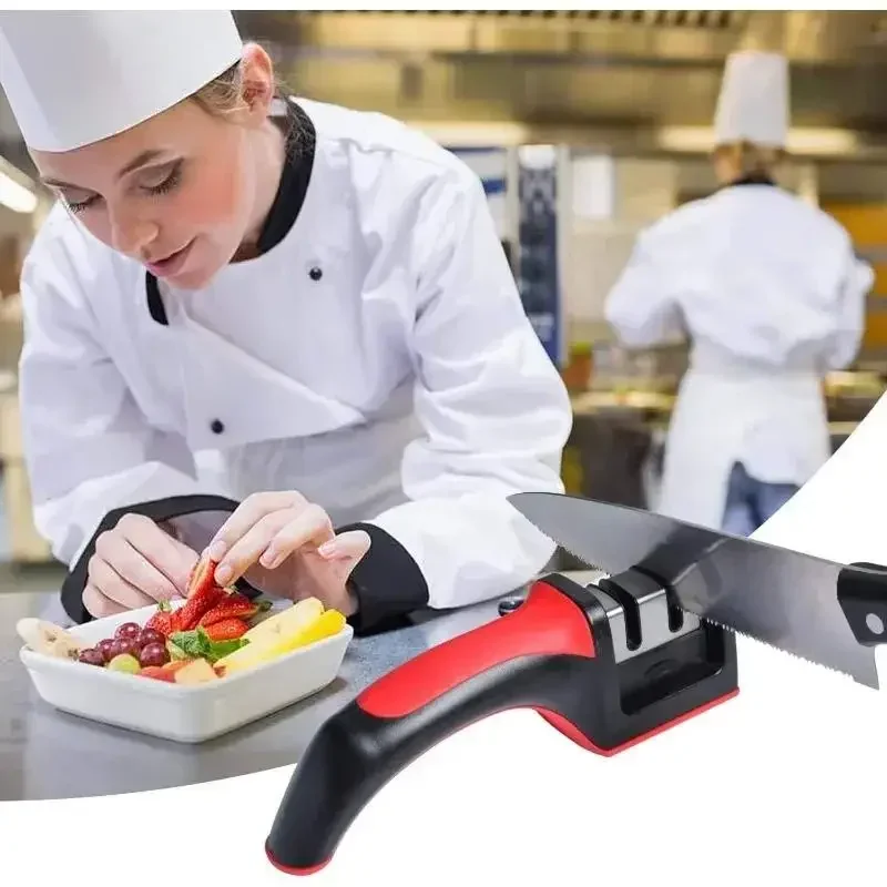مبراة سكاكين ثلاثية المراحل مت - مراجعة Kitchen Gadgets Needed وسعره