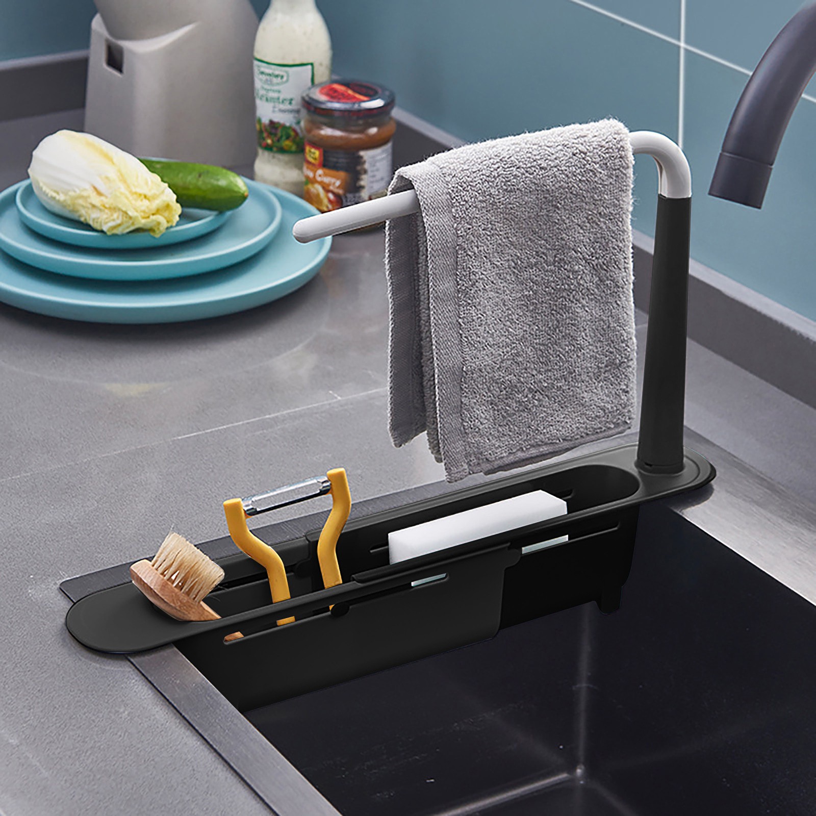 تجفيف بالوعة Elescopic ، منظم  - مراجعة Quirky Kitchen Gadgets وسعره
