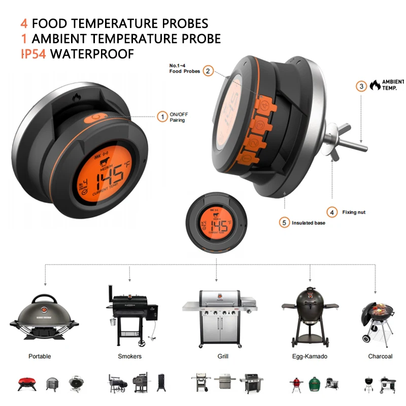 بلوتوث ميزان الحرارة الاستشعار - مراجعة Kitchen Gadgets Under 500 وسعره