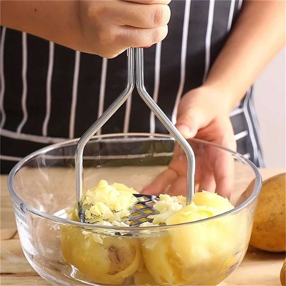 هراسة بطاطس يدوية من الفولاذ ا - مراجعة Kitchen Gadgets For Kids وسعره