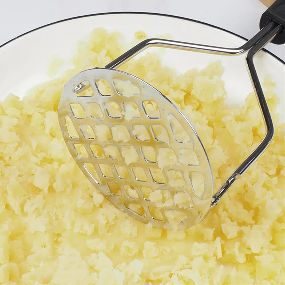 هراسة بطاطس يدوية من الفولاذ ا - مراجعة Kitchen Gadgets For Kids وسعره